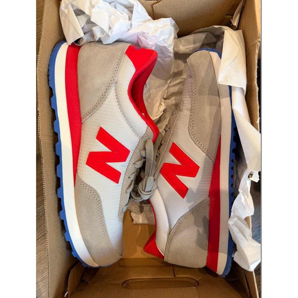NIB New Balance 501 Retro Red/Blue/Gray Size 9 WOMEN'S